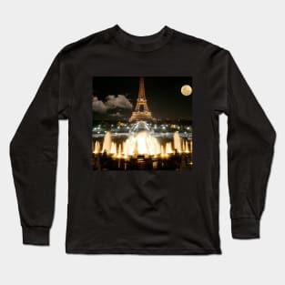 Eiffel Tower at Night, 1972 Long Sleeve T-Shirt